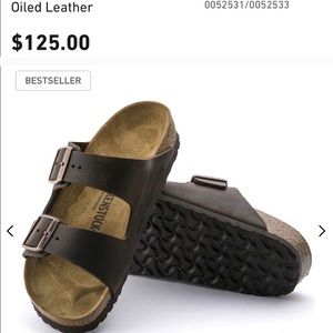 NWT Birkenstock Arizona Habana Leather Size EU 40